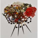 Ethnic African etc necklaces to include Porcupine Quill and plastic (Q)