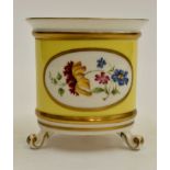 Lynton Porcelain yellow ground 20th Century Posie vase