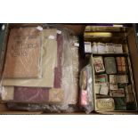 A large quantity of cigarette cards, some in albums, some in cigarette packets,