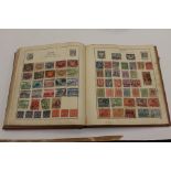 Viceroy stamp album (red cloth) A-Z older issues,