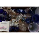 Collection of mixed 20th Century glass wares, Bells,