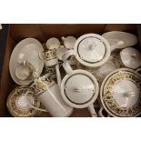 Large Royal Worcester dinner and tea service,