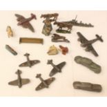 Collection of lead animals and planes etc (18)