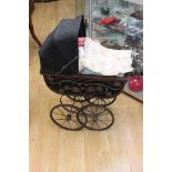 A small Victorian style pram