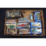 A box of boxed diecast vehicles;
