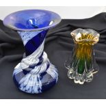 A Continental Art glass vase,