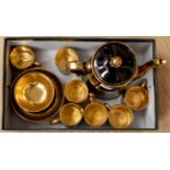 Davenport Sevres, Gibson & Sons coffee set, including six cups, six saucers, sugar bowl, milk jug,