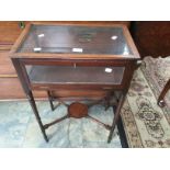 Small late Victorian collectors cabinet in mahogany