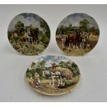 Three Wedgwood Life on the Farm plates,