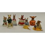 A collection of ceramics including; Beswick, Bunnykins, boxed in outer, Christmas Surprise,
