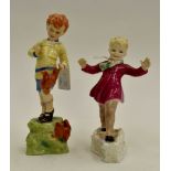 Royal Worcester figures of January and October
