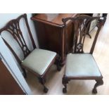 Two 1920's reproduction Georgian chairs.