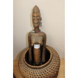 Wooden African lady, Tribal interest,