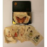 Silk cigarette cards, approx 80,