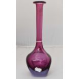 Amethyst glass vase