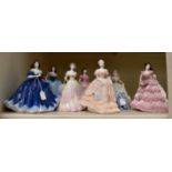 Collection of Coalport boxed ladies,