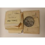 Collection of 18th and 19th Century vellum indentured relating to Derbyshire and the Dent family,