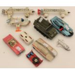 Dinky Fab 1 Thunderbirds, SPV from Captain Scarlett, Two Eagle Transporters, one Shadow Mobile,