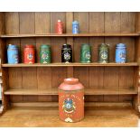 A collection of Jacksons of Piccadilly tea caddy tins