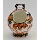 A Royal Corwn Derby miniature salt pig, imari pattern,