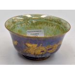 A 1920's Wedgwood Art Deco dragon lustre bowl, diameter 12cm (s.