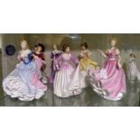 A collection of Royal Doulton ladies,