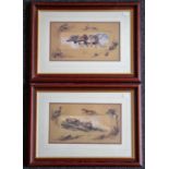 Pair Cawston greyhound prints (2). Framed, limited edition, each 39/500. Framed size 57 x 42cm