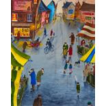 Rod Buckingham - Tuesday Market. Unframed. Signed by the artist. 40cm x 50cm.