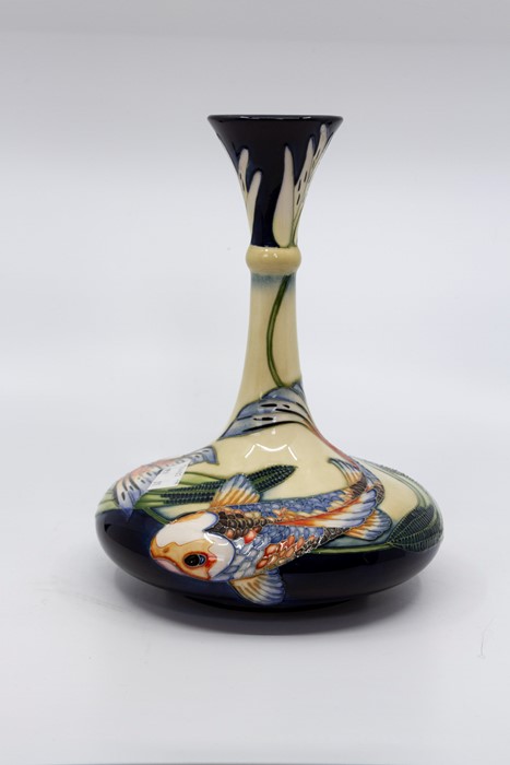 Moorcroft Carp vase (Second). Height 23cm