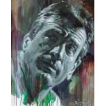 Zinsky original on canvas of "Robert De Niro". Framed. Signed by the artist. 73cm x 89cm Note: