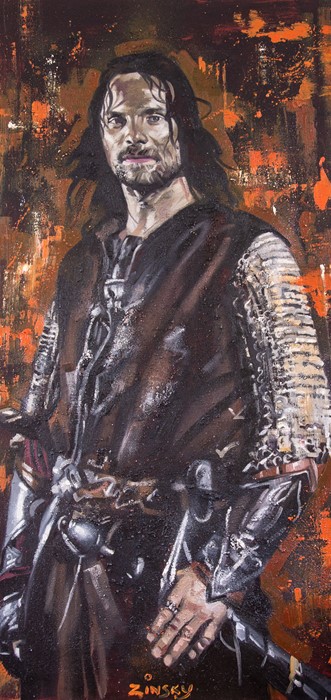 Zinsky original oil on canvas of "Viggo Martensens" Note: Artist Resale Rights may apply