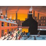 Jack Howden - "Off for a Pint". Oil on canvas. Unframed. Signed by the artist.