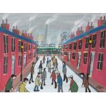 Jack Howden - "Can't Miss the Train". Oil on canvas. Unframed. Signed by the artist.