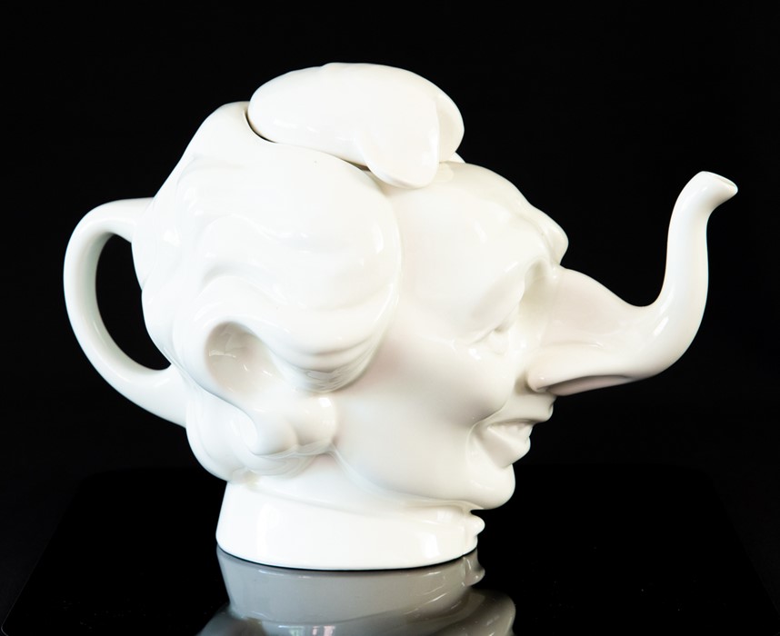 Carlton Ware "Spitting Image" teapot of Margaret Thatcher