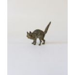 Austrian bronze cat (no stamps). Width 10cm