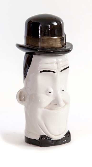 Carlton Ware Stan Laurel pot with lid