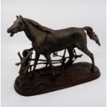 Russian USSR Kasli Cast Iron Horse. circa 1970s.    H30cm L 40cm Marks on the base "KASLI" (