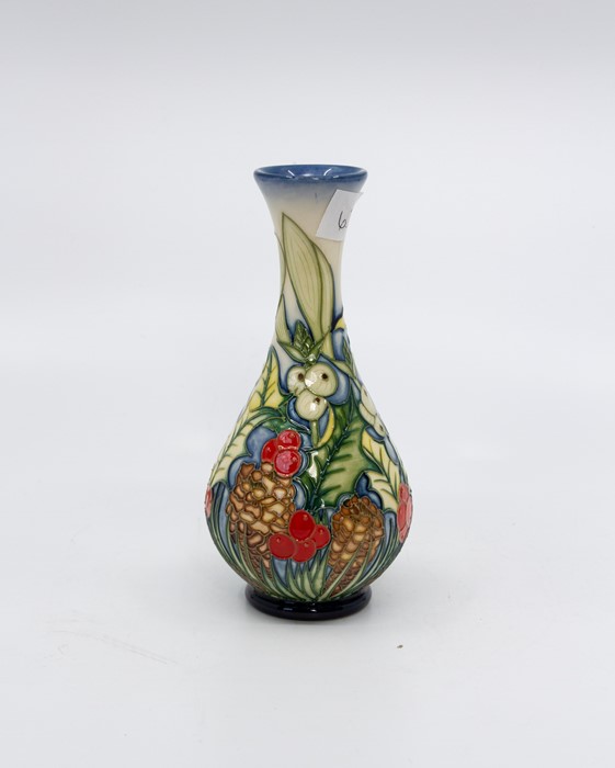 Moorcroft vase, red & white berries (2003). Ht 17cm - Image 2 of 4