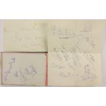 Autographs: A collection of assorted autographs contained within book to include: Jimmy Hill,