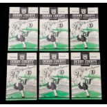 Derby County: A collection of six Derby County home programmes: v Stoke City 3/9/1949, v