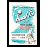 F.A. Cup: A 1946 F.A. Cup Final programme, Charlton Athletic v. Derby County, 27th April 1946,