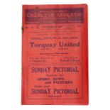 Charlton Athletic: An official match programme, Charlton Athletic v. Torquay United, 16/3/1929,