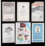 Derby County: A collection of six Derby County programmes: v Manchester United 13/3/1948, Derby Boys