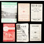 Scottish: A collection of Scottish football programmes to comprise: Aberdeen v. East Fife,