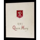Manchester United: A RMS Queen Mary USA voyage book, Manchester United interest, 1964 signed by