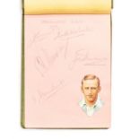 Cricket: A small collection of various cricket autographs contained within an autograph book,