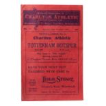 Charlton Athletic: An official match programme, Charlton Athletic v. Tottenham Hotspur, 26/12/