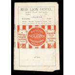 Stockport County: A 1928/29 Doncaster Rovers v. Stockport County programme, 27/4/1929, rusty