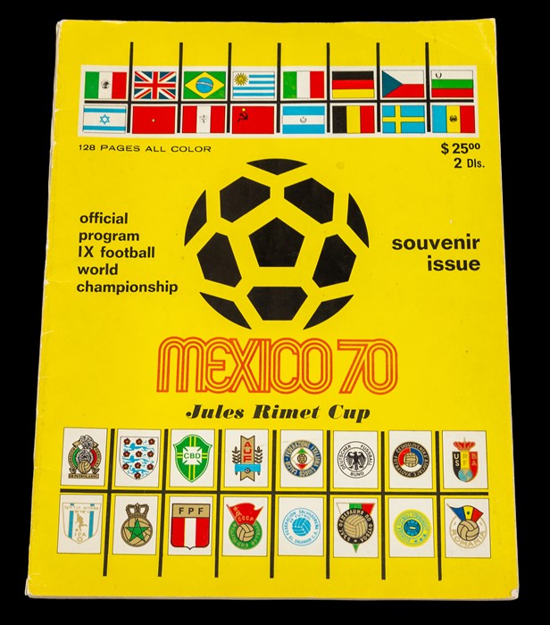 World Cup: A Jules Rimet Mexico 1970, Official Souvenir Guide, 128 pages, printed in Mexico.