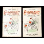 Charlton Athletic: An official match programme, Charlton Athletic v. Nottingham Forest, 15/10/